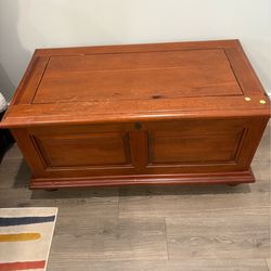 Wood hope chest