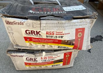 GRK RSS Rugged Structural Screws 5/16 in. x 5 -1/8 in. Star Drive Low Profile Washer Head RSS Structural Screws (300-Pack)