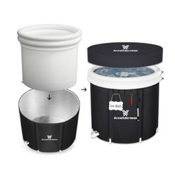 “New”Cold Plunge Tub(130gallon)XL Ice Bath W/cover(retail$79)