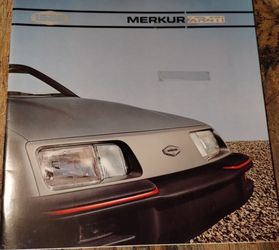 Vintage brochure for the 1986 Merkur XR4Ti, color