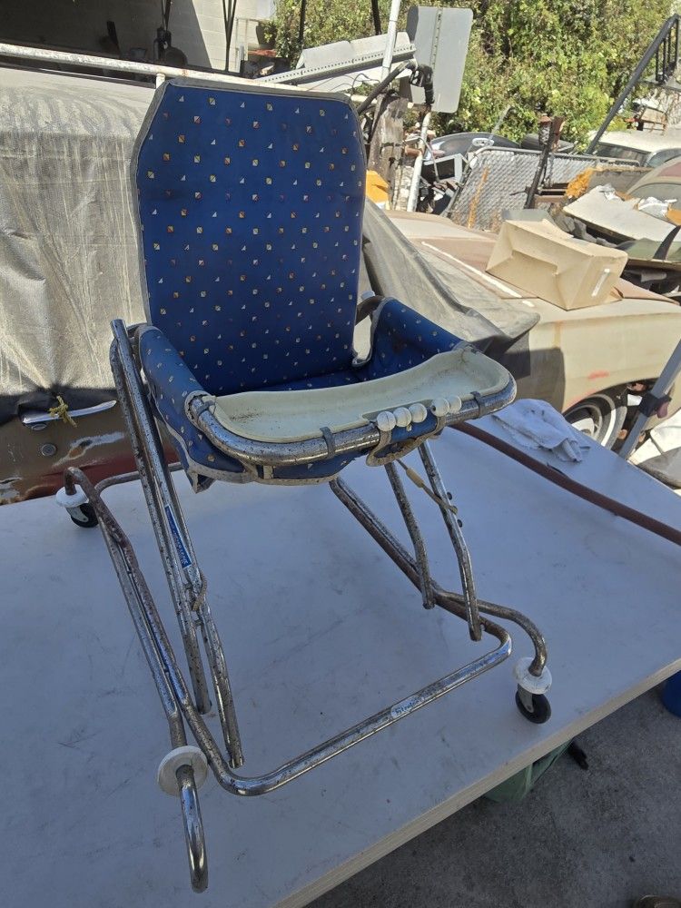 Baby Walker Bouncer Strolee Stroller Highchair Vintage Antique Retro Seat...
