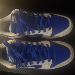 DUNK LOW blue and white