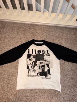 Clothing brand long sleeve black and white