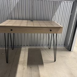 Light Brown Wood Desk