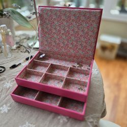 Pottery Barn jewel Box Two Layer