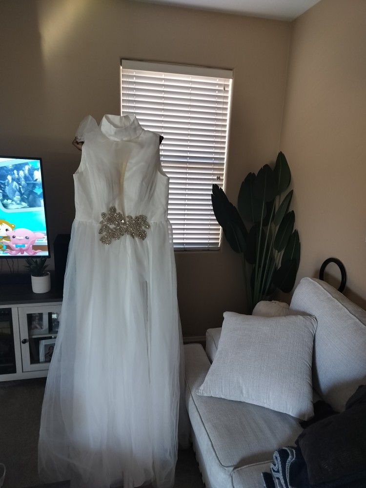 Wedding Dress With Side Split