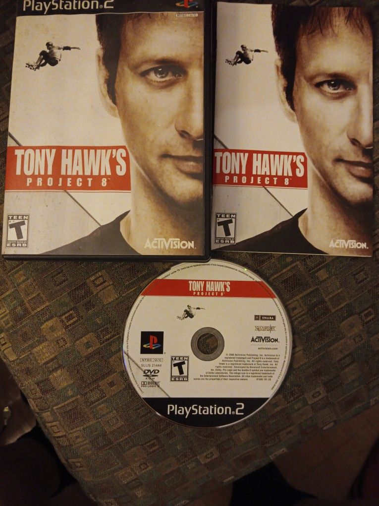 PS2 Tony Hawk's PROJECT 8 Video Game