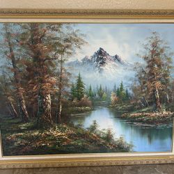 Art canvas with frame