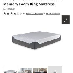 New 14 Inch Chime Elite King Memory Foam Mattress in a Box