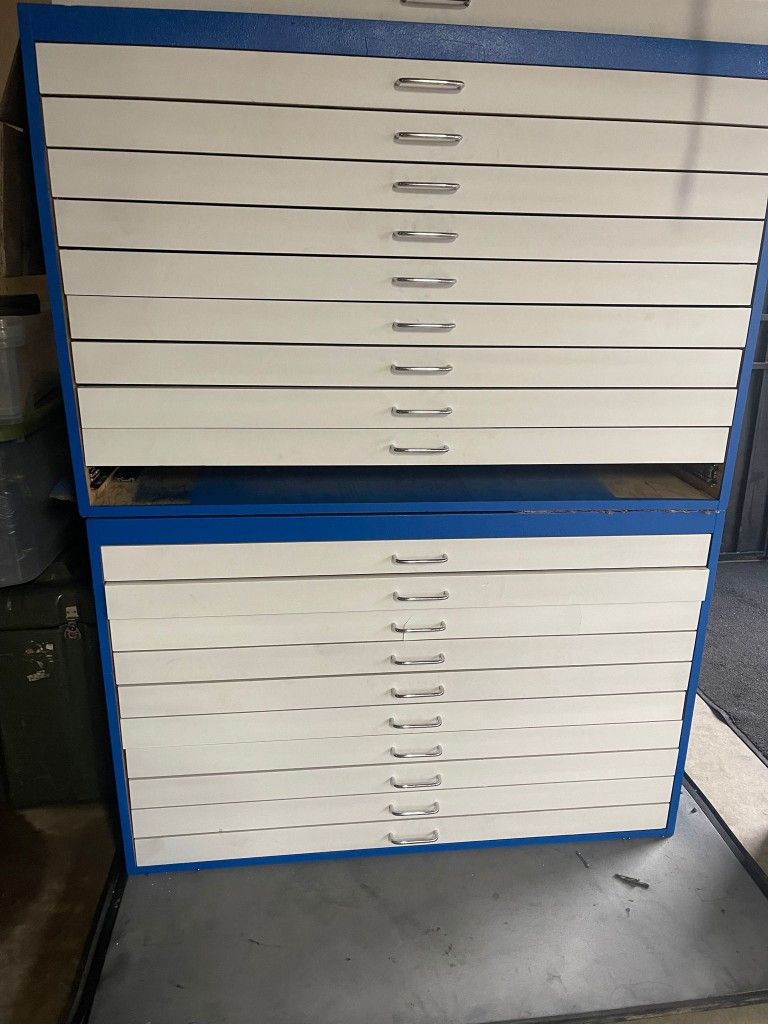 10 Drawer Extra Large Flat File 54 X 41 X 32
