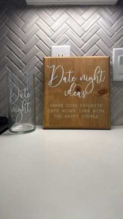 Bridal Shower Prop - Date Night Idea