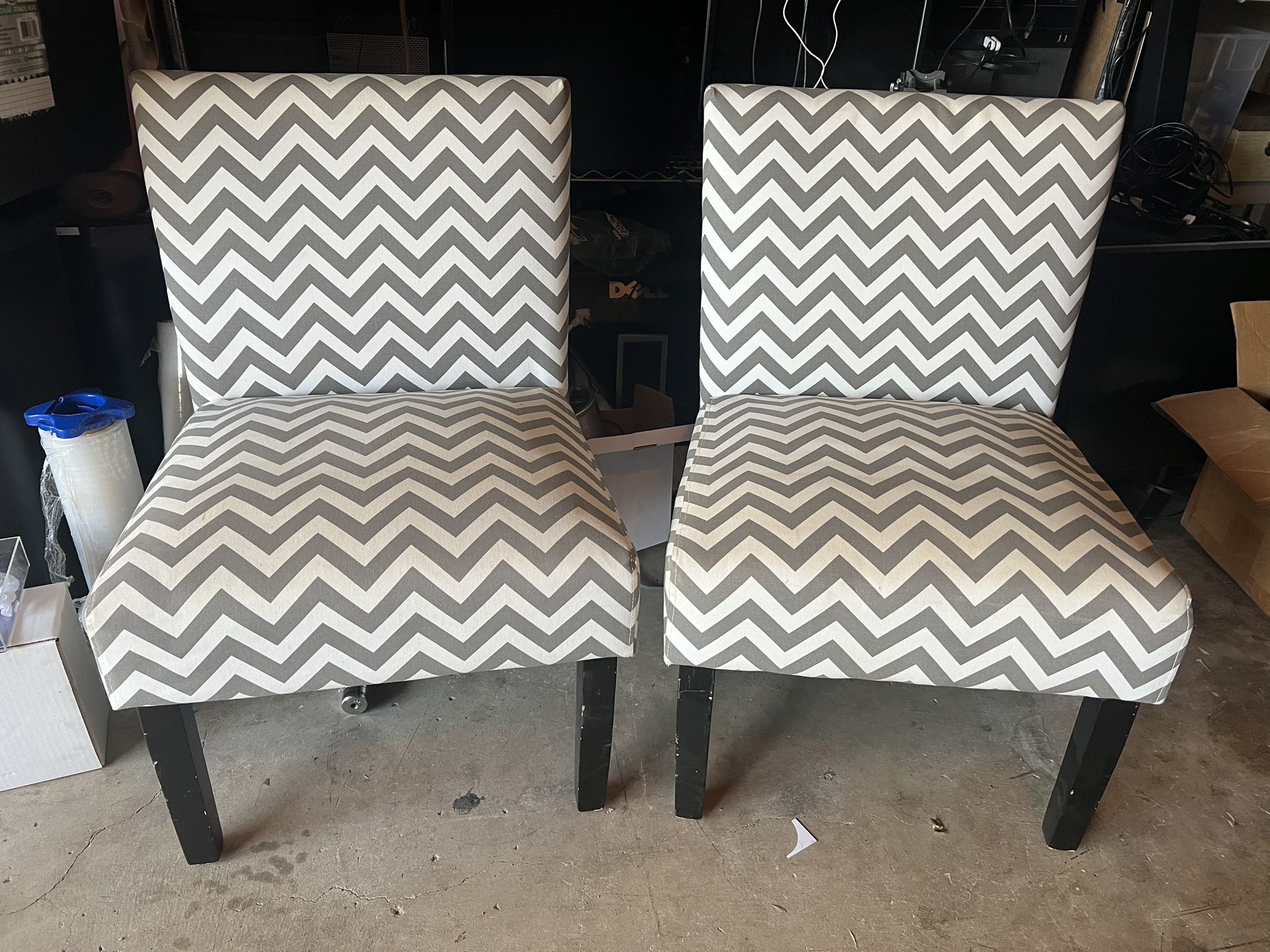 Pair Of Herringbone Chairs