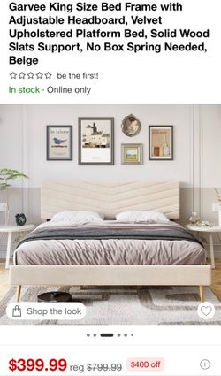 King Bed frame from target