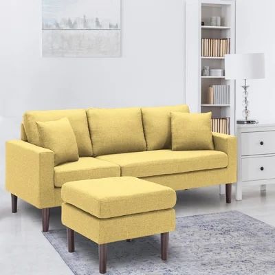 Brand New Small Yellow Sectional