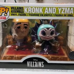 Funko POP Kronk And Yzma #1205 Vinyl Figures Villains Assemble