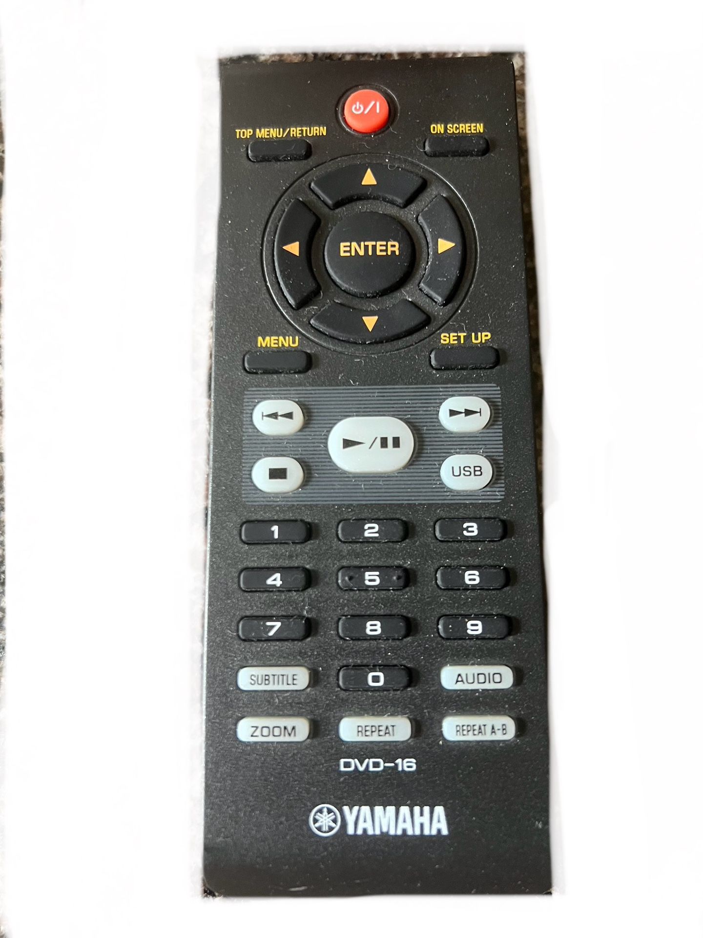 Yamaha DVD-16 DVD Player OEM Replacement Remote Control