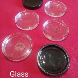 Large glass candleholders bundle