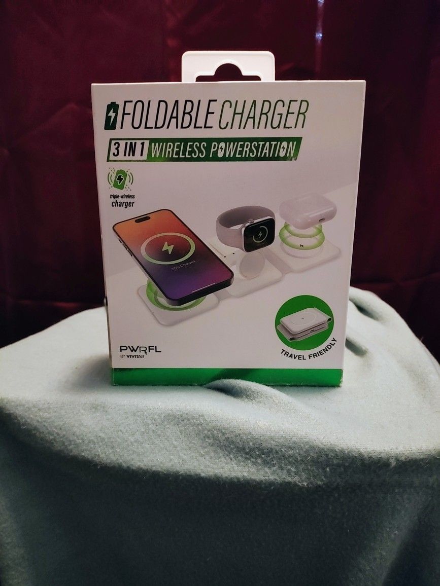 PWRFL 3-in-1 Foldable Wireless Charger