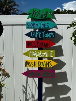 Hand Crafted Key West Coastal Sign