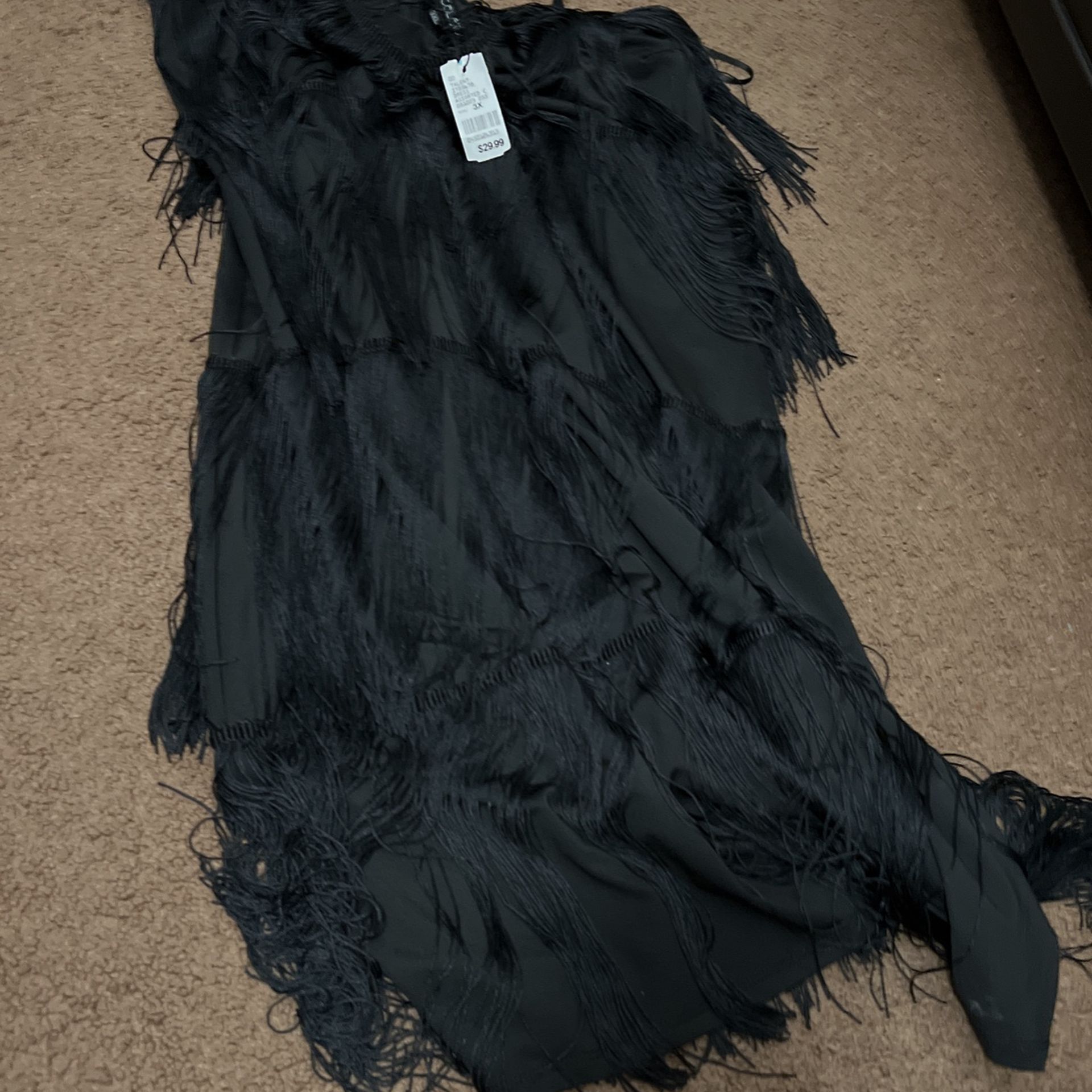 New Fringe Mini Dress
