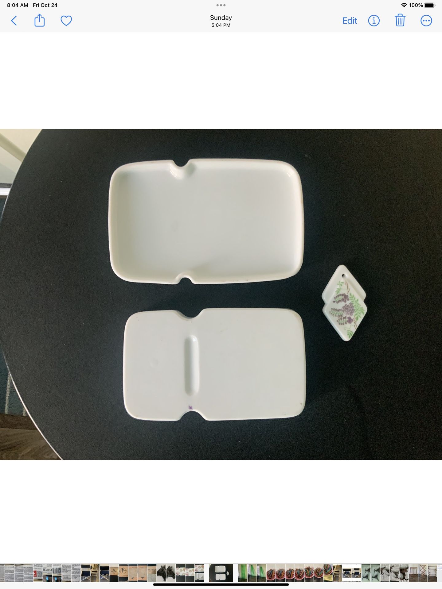 Porcelain Dish With Cover (jewelry) $25