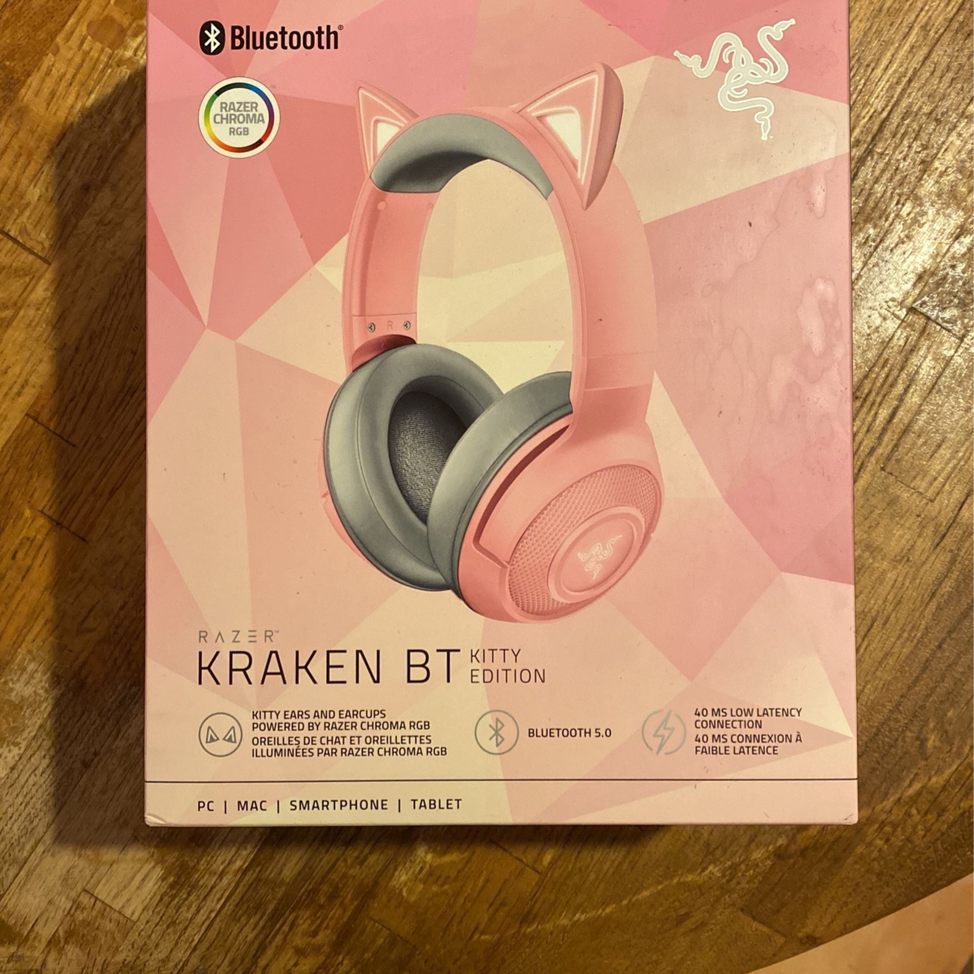 RAZER Kraken Bluetooth HeadphonesKitty Edition 