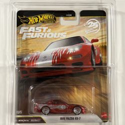 Hot Wheels Mazda RX-7 Fast And Furious Chase - Comes With protector