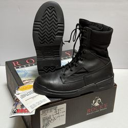 Wellco US Navy Flight Deck Military Men’s Combat Boots Black Leather Mens 11 R Gore-Tex WATERPROOF #1003 B251 Belleville Steel Toe
