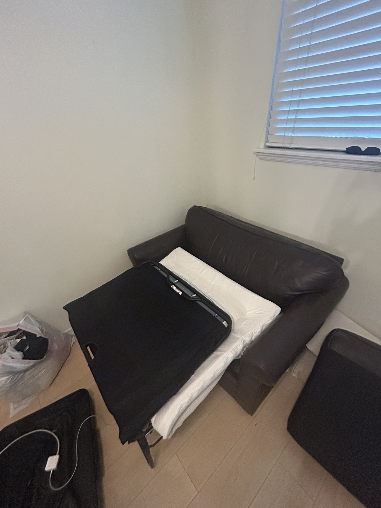 Leather Sofa Bed