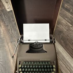VTG 1940S SMITH CORONA STERLING TYPEWRITER MANUAL PORTABLE W/TWEED CASE