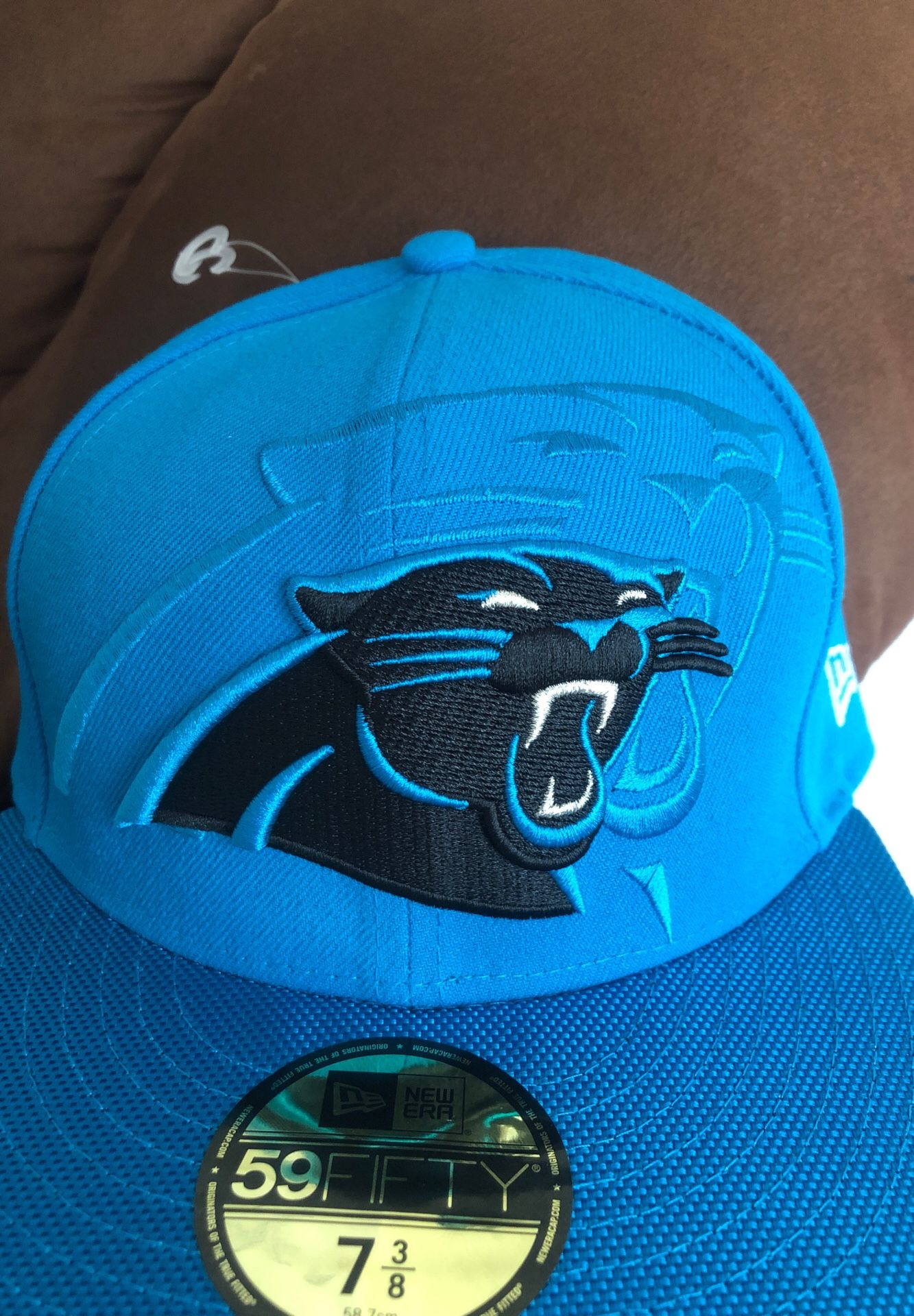 Carolina Panthers New Era NFL Sideline fitted hat 7 3/8