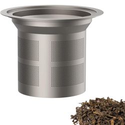 Titanium Tea Infuser, Titanium Mesh Strainer Extra Fine,for Brew Loose Leaf Tea, Ultralight Rustproof Tea Filters,Tea Coffee Infuser for Cup, Mug