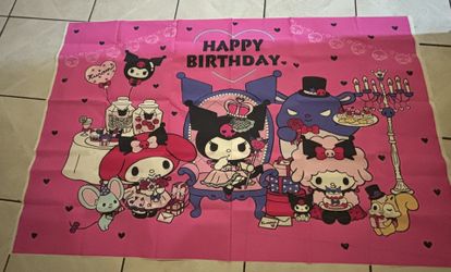 Kuromi Backdrop