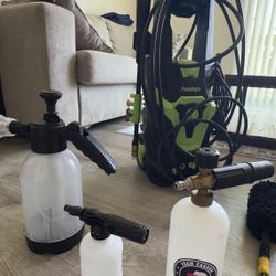 Power Washer Powryte And Car wash kit 