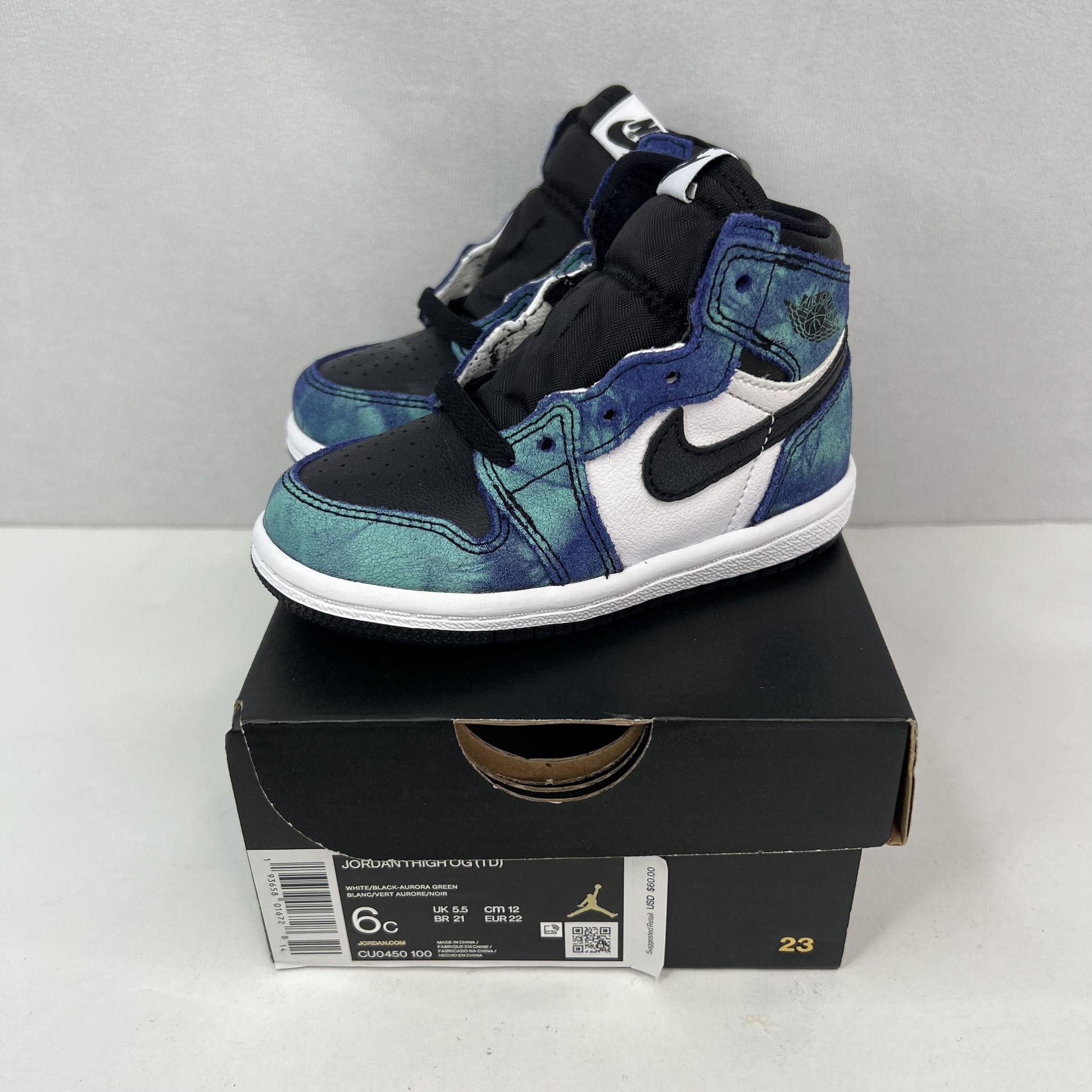 Air Jordan Retro High OG Tie Dye Size 6C Toddler