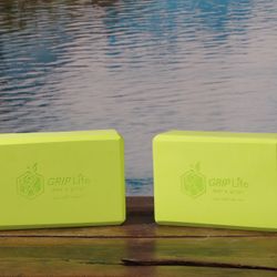 YOGA BLOCK STRETCH SET YOGA PILATES FITNESS (bonus strap included)