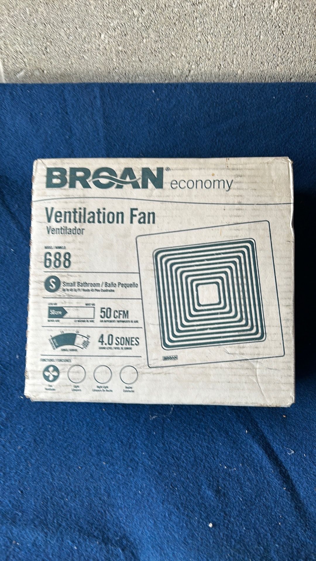 Broan ventilation fan