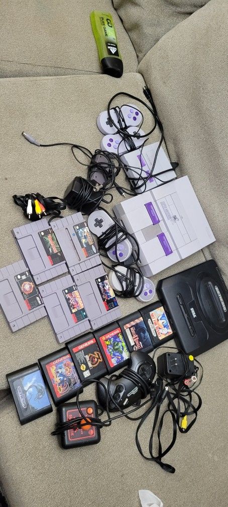 Super Nintendo Sega Mini Nintendo Bundle 