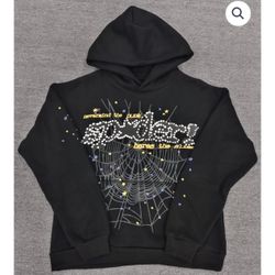 Black Small Sp5der Hoodie