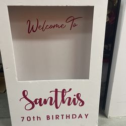 Flower Box Welcome Sign