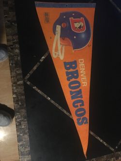 Old School Denver Broncos Pennant NFL