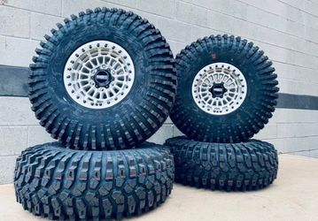 On Sale. METAL FX SLAYER 15” Beadlock Wheels &  35x10-15 Maxxis Roxxzilla tires for UTV SXS (We Finance)
