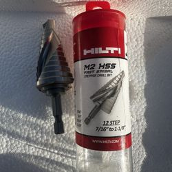 Hilti M2 HSS FAST SPIRAL STEPPER DRILL BIT