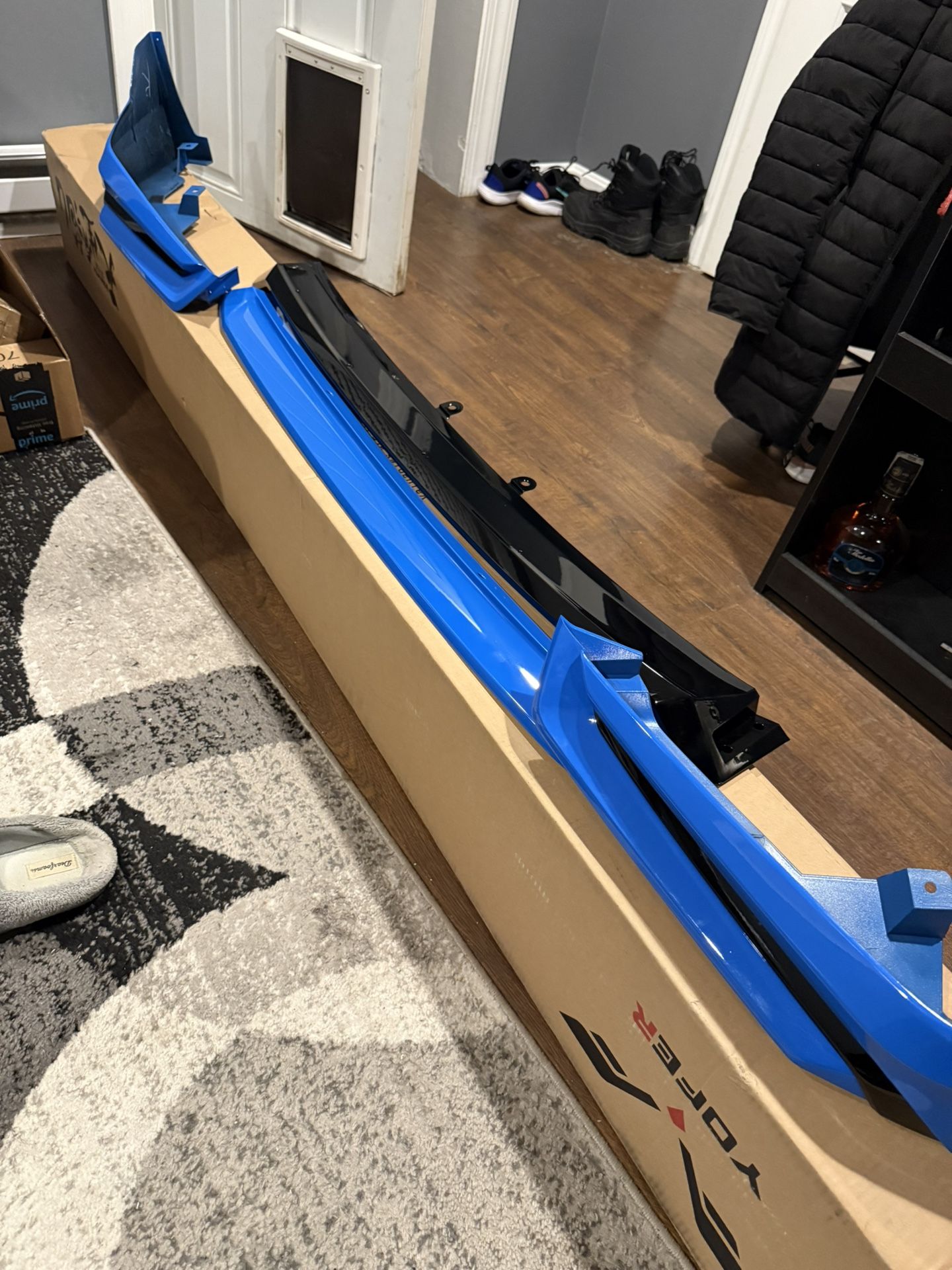 2022-2024 Honda Civic Front Bumper Lip Boost Blue Color