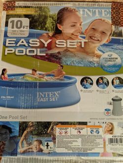 Intex 10' x 30" Easy Set Round Inflatable Above Ground Pool
