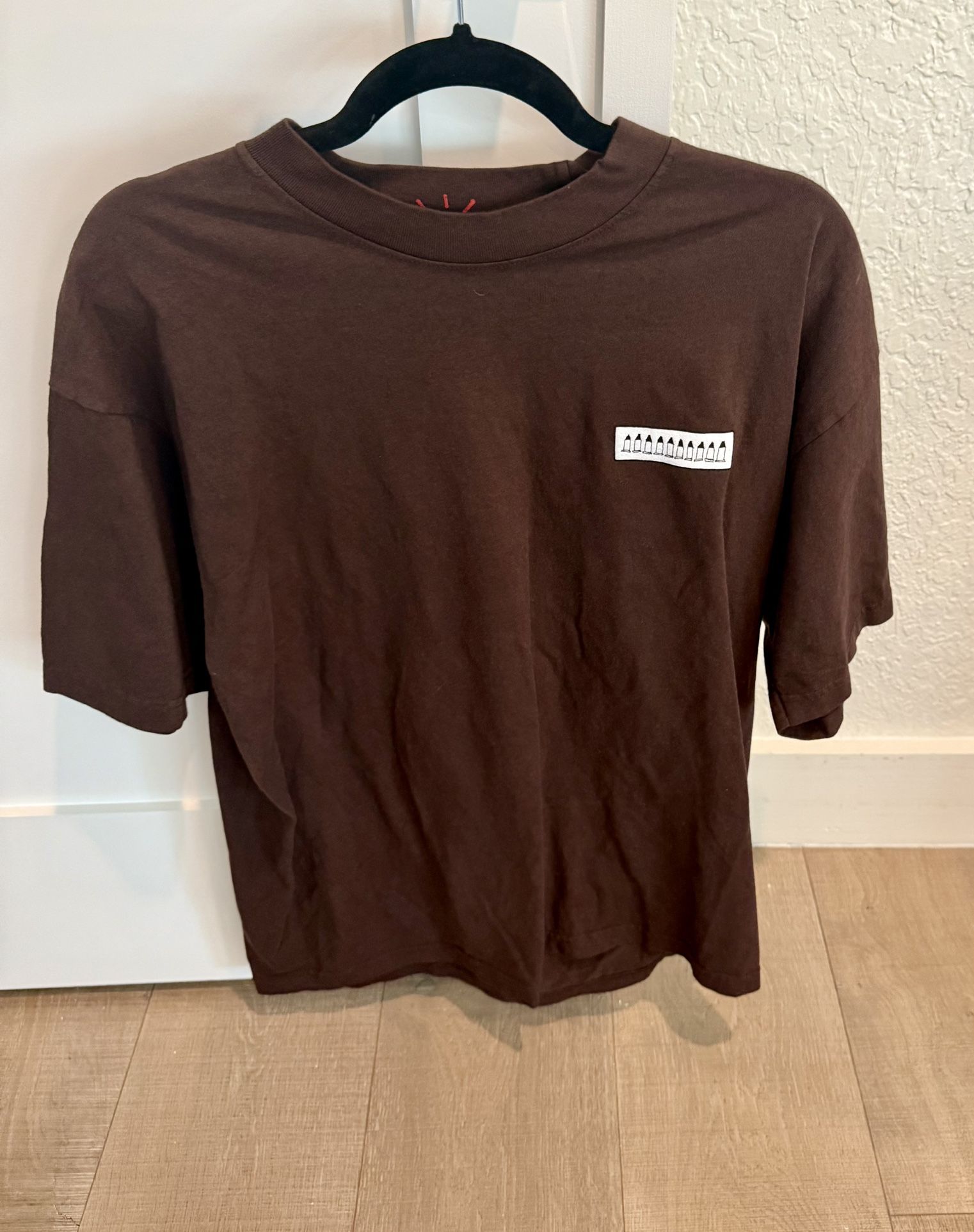 NEW Cactus Jack + Tom Sachs 2024 Ten Bullets Brown Large Short Sleeve Shirt
