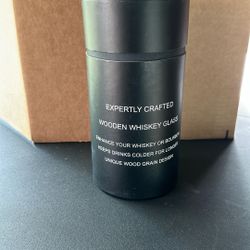 Wooden Whiskey Glass