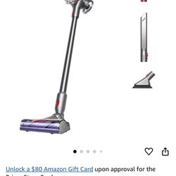 Dyson V8 Plus Cordless Vacuum, Silver/Nickel