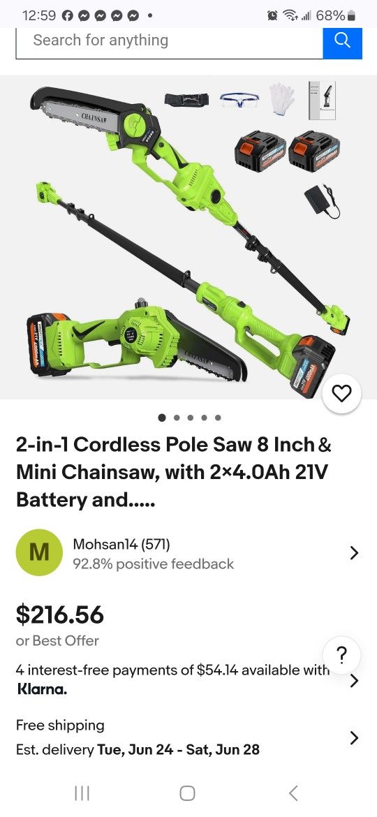 Tree Saw new $90