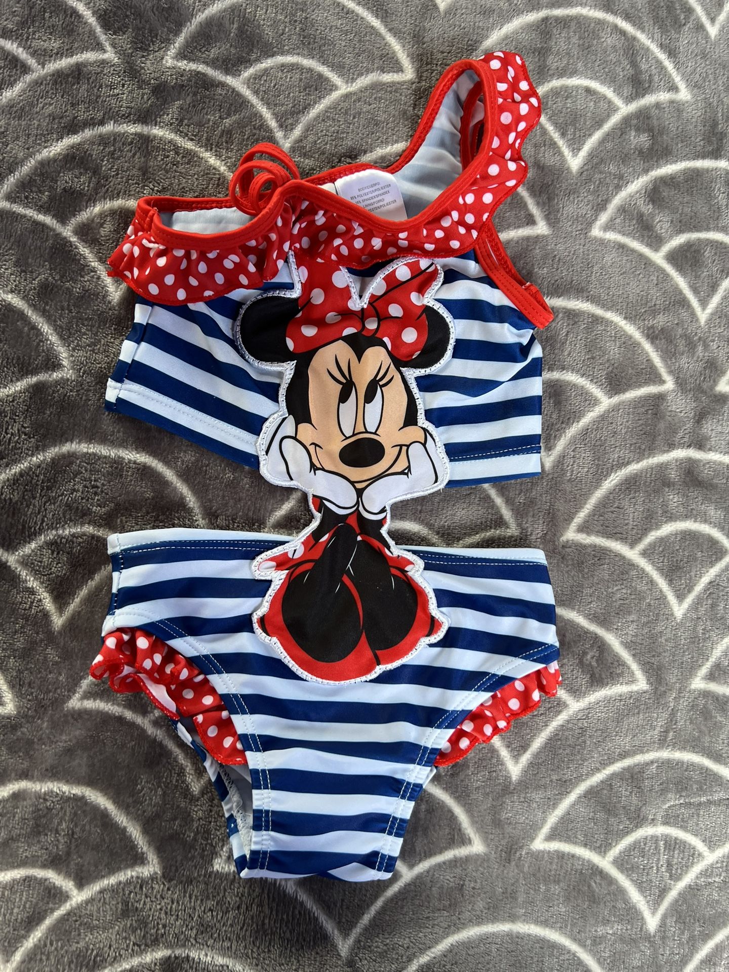 Disney Minnie Mouse Sparkle Swimsuit for Girls SIZE: 12M